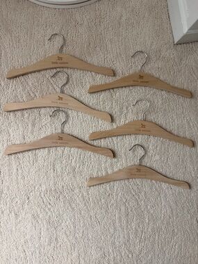 Little Unicorn Wooden Baby Hangers - Natural Wood (Set of 6)